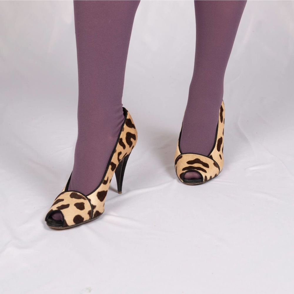 80s Animal Print Maud Frizon Heels | US 8 | VTG Vintage